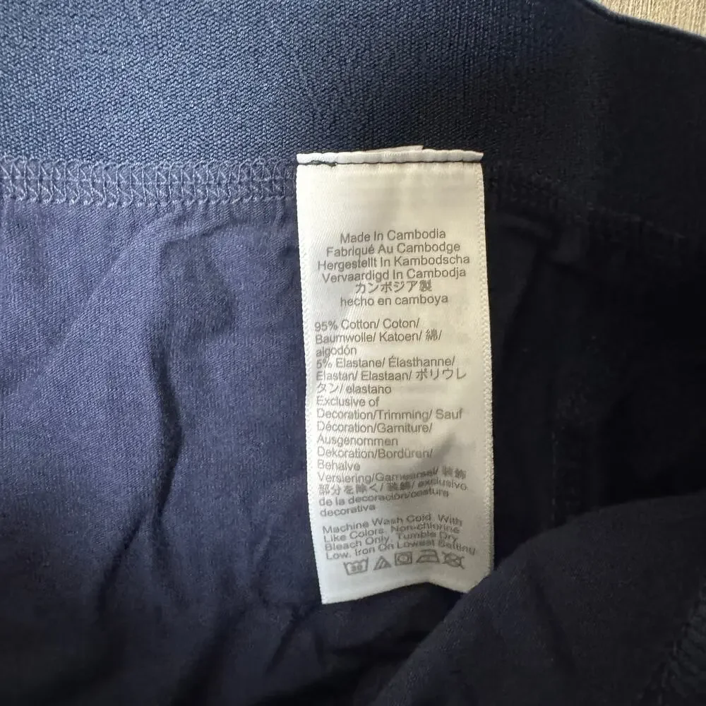 J.Crew Knit Boxer Briefs Mens M Dark Navy Pull-On Stretch Elastic Waistband Logo